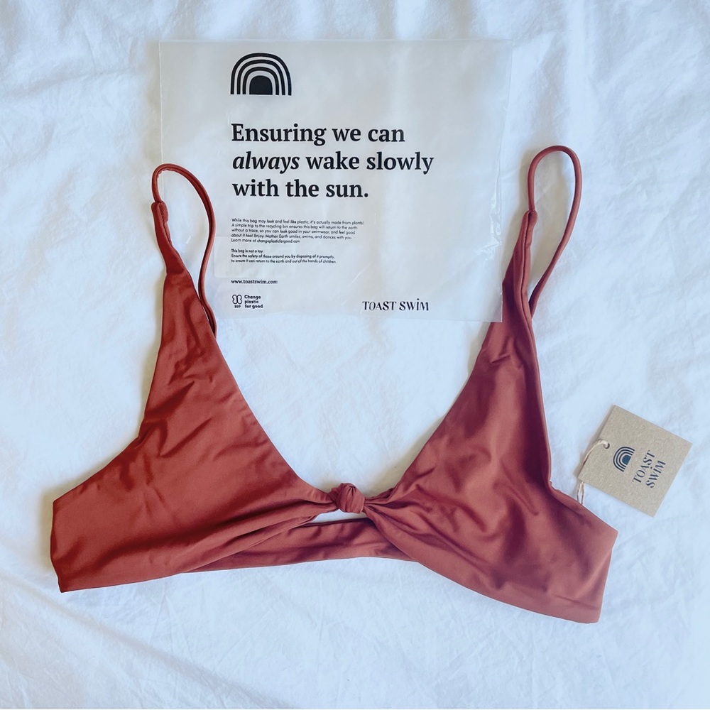 Toast swim signature knot top Medium